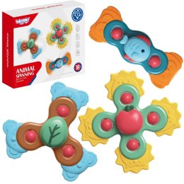 WOOPIE BABY Spiner Zabawka Sensoryczna Edukacyjna 3w1 Kolorowe