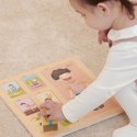 CLASSIC WORLD Tablica Edukacyjna Ciało Ludzkie Układanka Klocki Puzzle dla Dzieci Dopasuj MONTESSORI 19 el. 2+