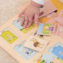 CLASSIC WORLD Tablica Edukacyjna Ciało Ludzkie Układanka Klocki Puzzle dla Dzieci Dopasuj MONTESSORI 19 el. 2+