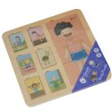 CLASSIC WORLD Tablica Edukacyjna Ciało Ludzkie Układanka Klocki Puzzle dla Dzieci Dopasuj MONTESSORI 19 el. 2+