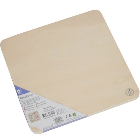 CLASSIC WORLD Tablica Edukacyjna Ciało Ludzkie Układanka Klocki Puzzle dla Dzieci Dopasuj MONTESSORI 19 el. 2+