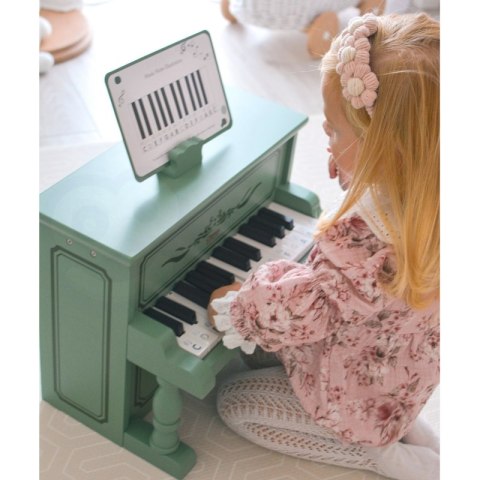 CLASSIC WORLD Pianinko Vintage + Książeczka do Nauki 18m+