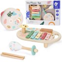 CLASSIC WORLD Zestaw Instrumenty Muzyczne dla Dzieci Cymbałki Bębenek Grzechotka 5 el. 6m+