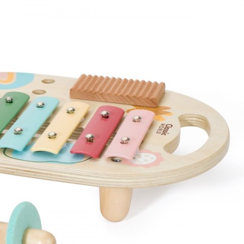 CLASSIC WORLD Zestaw Instrumenty Muzyczne dla Dzieci Cymbałki Bębenek Grzechotka 5 el. 6m+
