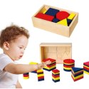 Drewniane Klocki Dienesa Figury geometryczne Viga Toys Montessori 3+