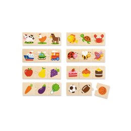 Drewniane Puzzle Logiczne Viga Toys 24 Elementy 18m+