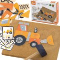 VIGA Drewniana Przybijanka Pojazdy budowlane 45 elementów Montessori 3+