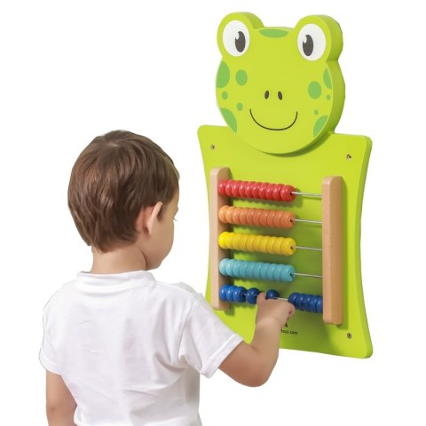 VIGA Drewniana Tablica Manipulacyjna Liczydło Żabka Certyfikat FSC Montessori 18m+