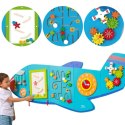 VIGA Drewniana Tablica Sensoryczna Manipulacyjna Samolot Certyfikat FSC Montessori 18m+