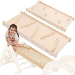 VIGA Drewniana Zjeżdżalnia Prosta Ścianka Wspinaczkowa 18m+