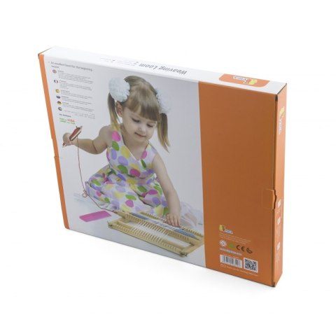 VIGA Drewniane Krosno Warsztat Tkacki Zestaw do tkania Montessori 3+