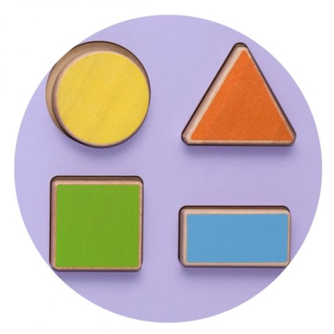 VIGA Tablica Sensoryczna Manipulacyjna Hipopotam Certyfikat FSC Montessori 18m+