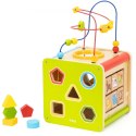Viga Drewniana Kostka Edukacyjna 5w1 18m+