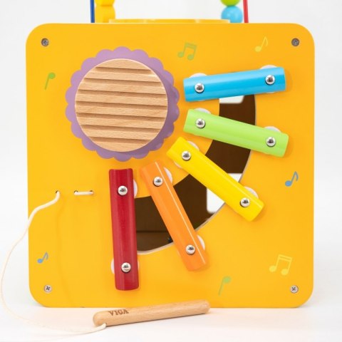 Viga Drewniana Kostka Edukacyjna 5w1 18m+