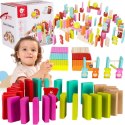 CLASSIC WORLD Drewniane Domino dla Dzieci Misie 105 el. 18m+