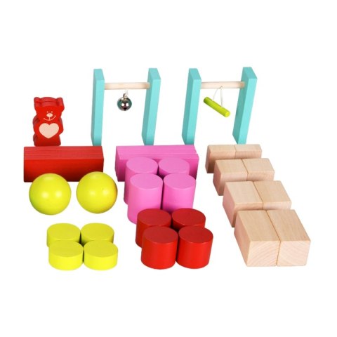 CLASSIC WORLD Drewniane Domino dla Dzieci Misie 105 el. 18m+