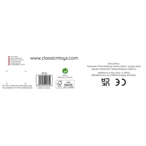 CLASSIC WORLD Drewniane Domino dla Dzieci Misie 105 el. 18m+