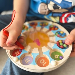 VIGA Drewniana Gra magnetyczna Zegar Labirynt Magnetyczny 18m+