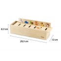 VIGA Drewniany Edukacyjny Sorter Gra Zwierzątka Owoce Warzywa Montessori 3+