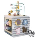 VIGA PolarB Activity Box Drewniane Edukacyjne Centrum Gier 5w1 kostka 18m+