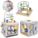 VIGA PolarB Activity Box Drewniane Edukacyjne Centrum Gier 5w1 kostka 18m+