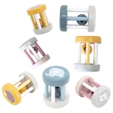 VIGA PolarB Drewniana Grzechotka Ze Zwierzątkiem 6m+