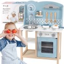 VIGA PolarB Drewniana Kuchnia z Akcesoriami Silver - Blue 3+