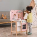 VIGA PolarB Drewniana Kuchnia z Akcesoriami Silver - Pink 3+