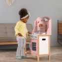 VIGA PolarB Drewniana Kuchnia z Akcesoriami Silver - Pink 3+