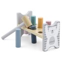 VIGA PolarB Drewniana Ławeczka Przebijanka Wbijanka z Młotkiem - Montessori 2+