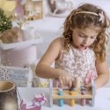 VIGA PolarB Drewniana Ławeczka Przebijanka Wbijanka z Młotkiem - Montessori 2+