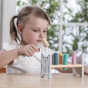 VIGA PolarB Drewniana Ławeczka Przebijanka Wbijanka z Młotkiem - Montessori 2+