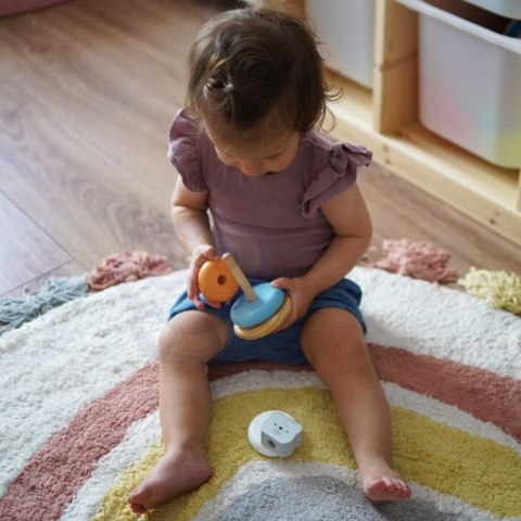 VIGA PolarB Drewniana Piramidka edukacyjna - Miś Polarny 18m+