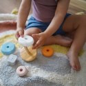 VIGA PolarB Drewniana Piramidka edukacyjna - Miś Polarny 18m+
