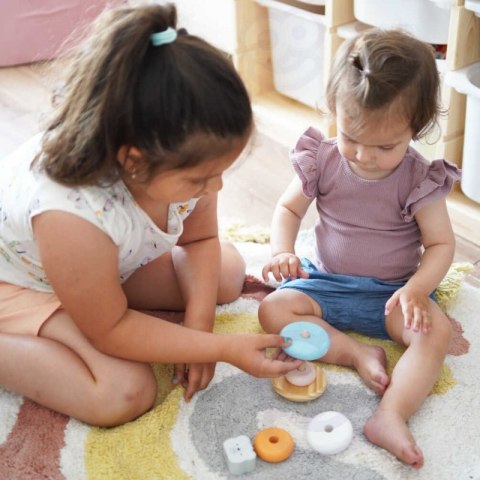 VIGA PolarB Drewniana Piramidka edukacyjna - Miś Polarny 18m+