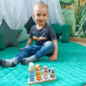 VIGA PolarB Drewniana Układanka Edukacyjna ze Zwierzątkami Montessori 2+