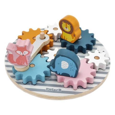 VIGA PolarB Drewniane Koła Zębate ze zwierzątkami 18m+