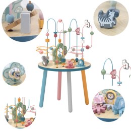 VIGA PolarB Drewniany Stolik Edukacyjny Manipulacyjny Przeplatanka Montessori 2+