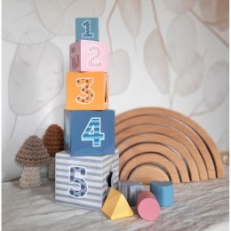 VIGA PolarB Piramidka Układanka edukacyjna Sorter Kostki Klocki 12m+