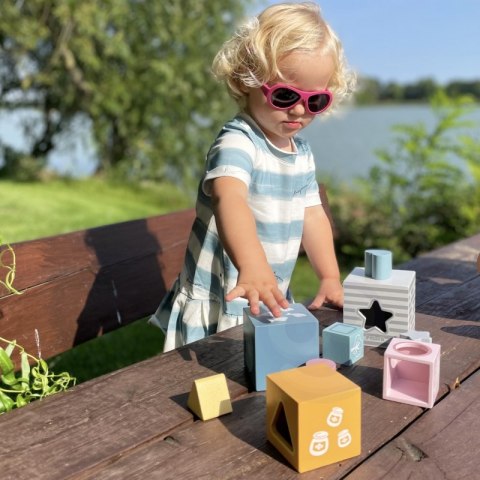 VIGA PolarB Piramidka Układanka edukacyjna Sorter Kostki Klocki 12m+