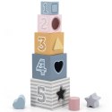 VIGA PolarB Piramidka Układanka edukacyjna Sorter Kostki Klocki 12m+