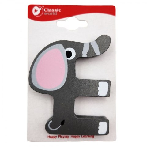 CLASSIC WORLD Drewniana Literka E 3+