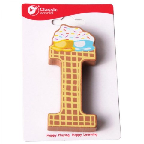 CLASSIC WORLD Drewniana Literka I 3+