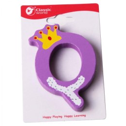 CLASSIC WORLD Drewniana Literka Q 3+