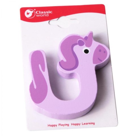 CLASSIC WORLD Drewniana Literka U 3+