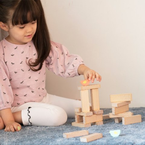 CLASSIC WORLD Gra Edukacyjna Układanie Klocków Ptaków 23 el. 3+
