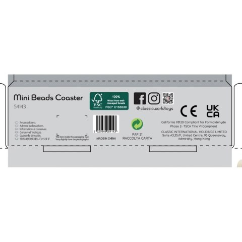 CLASSIC WORLD Pętla Motoryczna Logiczna Przeplatanka Edukacyjna Labirynt dla Dzieci 1 szt. 12m+