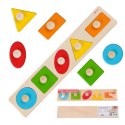 CLASSIC WORLD Układanka MONTESSORI dla Dzieci Nauka Kształtów Figur Kolorów 7 el. 12m+