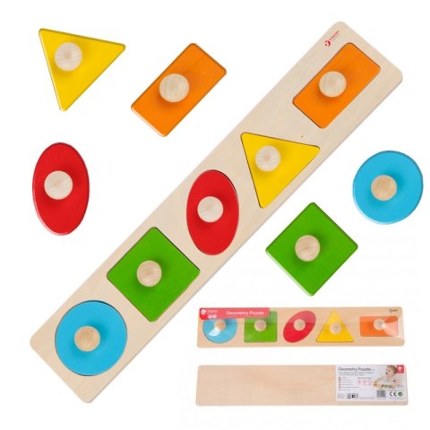 CLASSIC WORLD Układanka MONTESSORI dla Dzieci Nauka Kształtów Figur Kolorów 7 el. 12m+