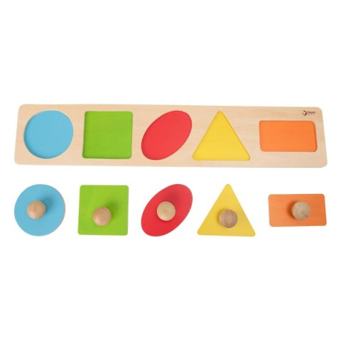CLASSIC WORLD Układanka MONTESSORI dla Dzieci Nauka Kształtów Figur Kolorów 7 el. 12m+